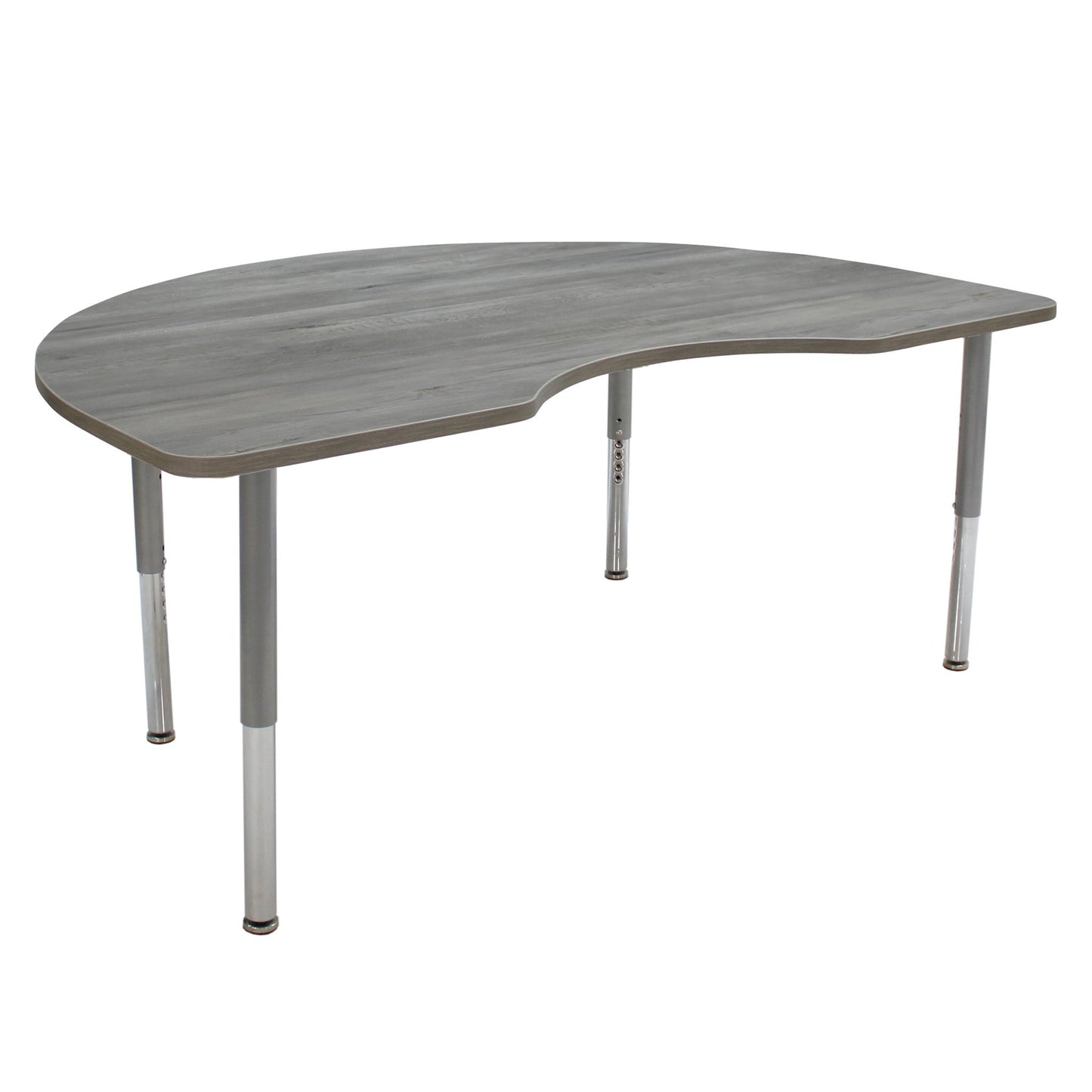 FDP 48" x 72" Kidney La Madera Activity Table with Adjustable Super Legs (FDP - 13121 - XX) - SchoolOutlet