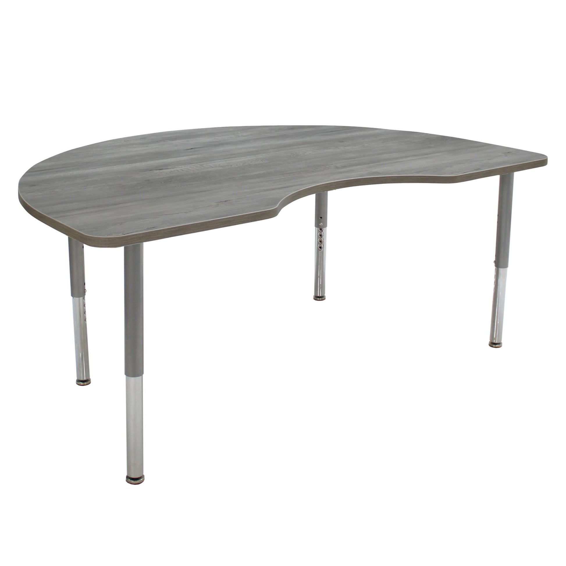 FDP 48" x 72" Kidney La Madera Activity Table with Adjustable Super Legs (FDP - 13121 - XX) - SchoolOutlet