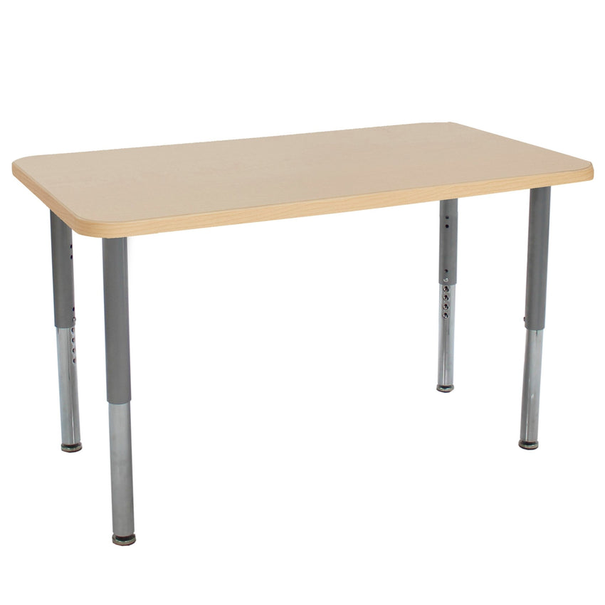FDP 24" x 48" Rectangle La Madera Activity Table with Adjustable Super Legs (FDP - 13122 - XX) - SchoolOutlet