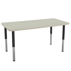FDP 30" x 60" Rectangle La Madera Activity Table with Adjustable Super Legs (FDP-13126-XX)