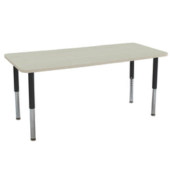 FDP 30" x 72" Rectangle La Madera Activity Table with Adjustable Super Legs (FDP-13127-XX)