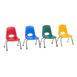 FDP Stackable School Chair with Ball Glides - 10" Seat Height (FDP-14001)
