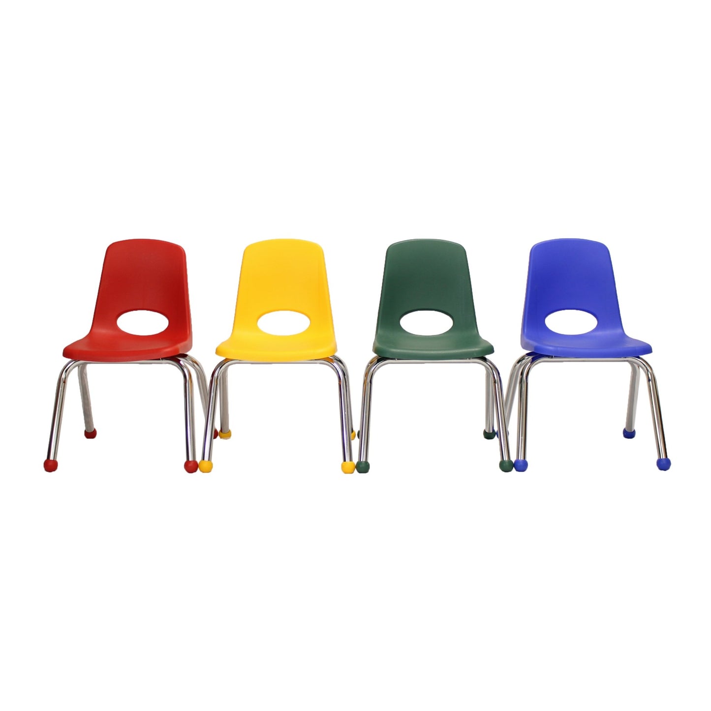 FDP Stackable School Chair with Ball Glides - 12" Seat Height (FDP - 14003) - SchoolOutlet