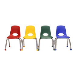 FDP Stackable School Chair with Ball Glides - 12" Seat Height (FDP-14003)