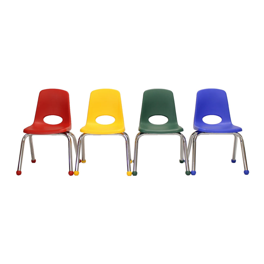 FDP Stackable School Chair with Ball Glides - 12" Seat Height (FDP - 14003) - SchoolOutlet
