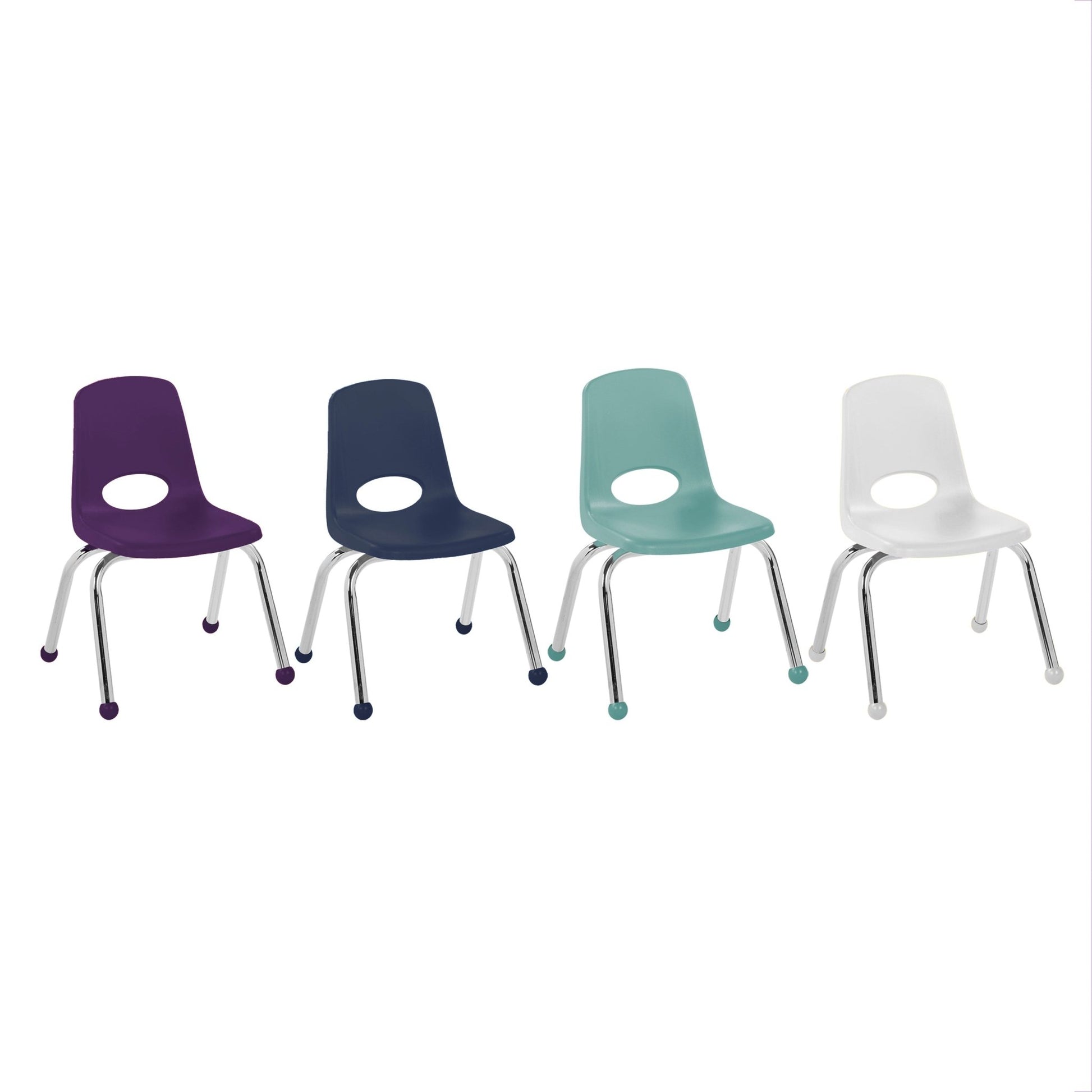 FDP Stackable School Chair with Ball Glides - 12" Seat Height (FDP - 14003) - SchoolOutlet