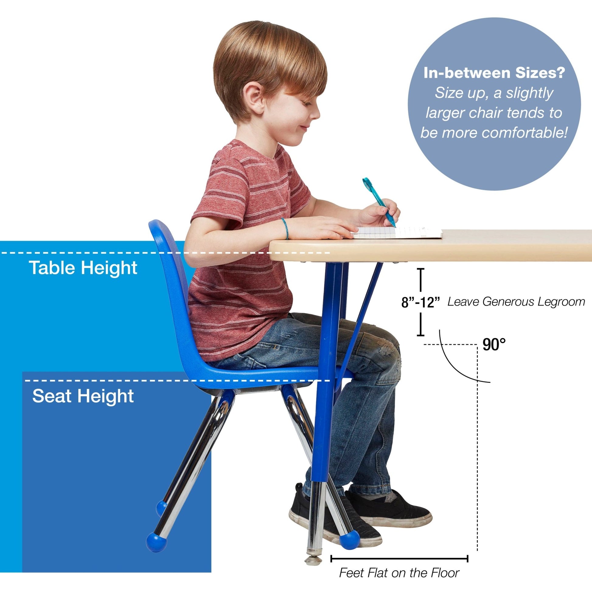 FDP Stackable School Chair with Ball Glides - 14" Seat Height (FDP - 14005) - SchoolOutlet