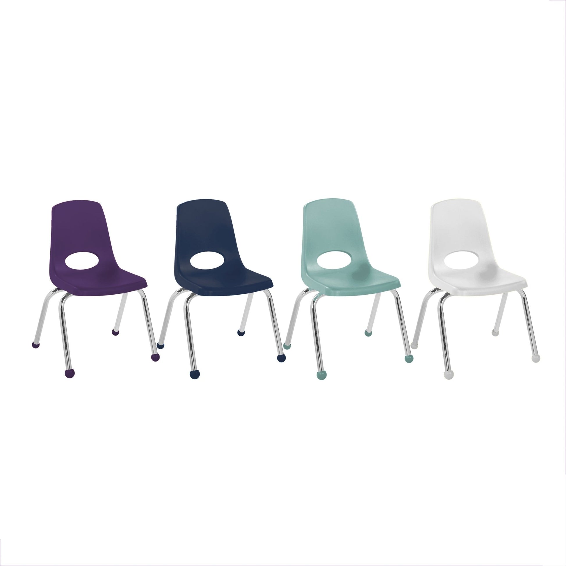 FDP Stackable School Chair with Ball Glides - 14" Seat Height (FDP - 14005) - SchoolOutlet