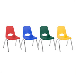 FDP Stackable School Chair with Swivel Glides - 14" Seat Height (FDP-14006)