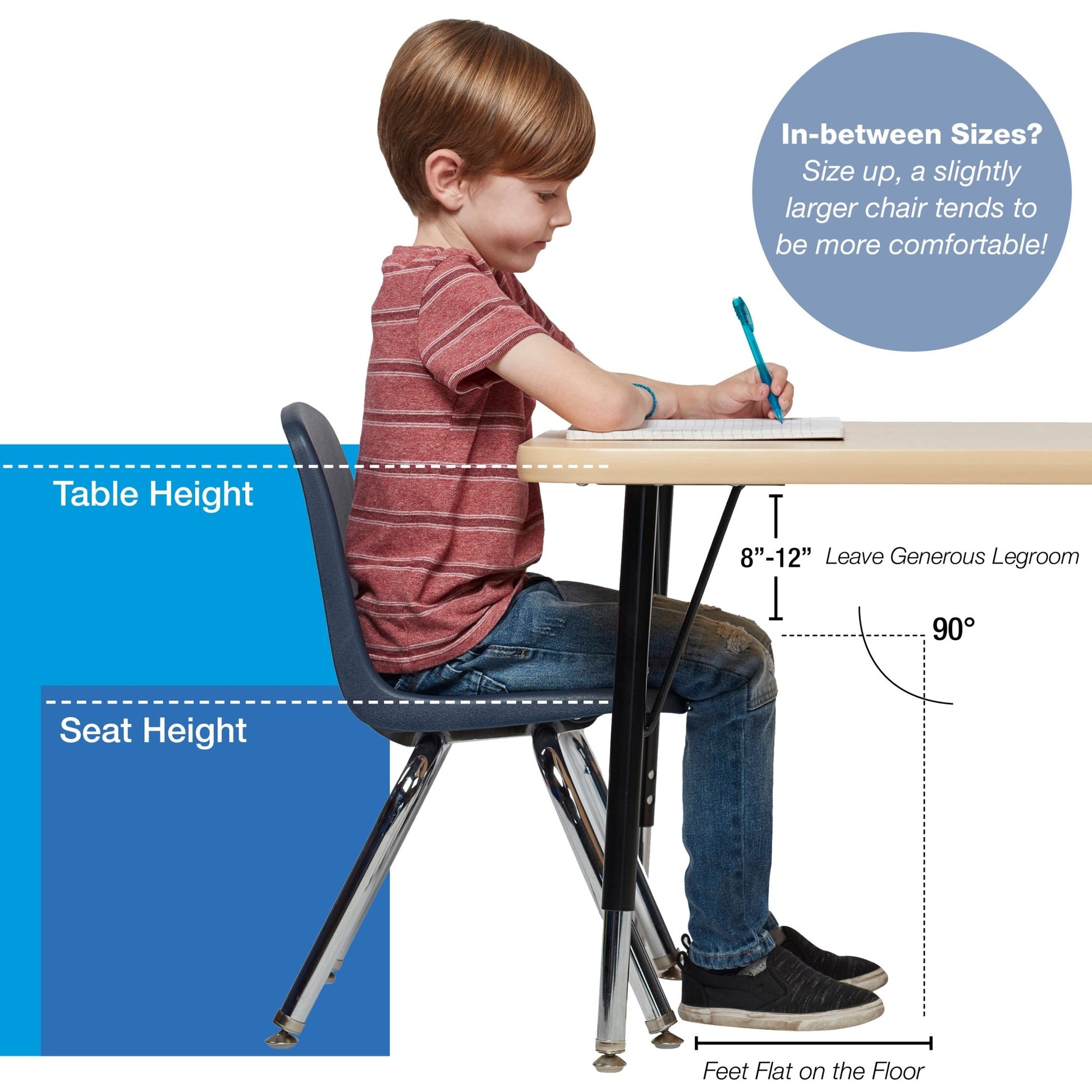 FDP Stackable School Chair with Swivel Glides - 14" Seat Height (FDP - 14006) - SchoolOutlet
