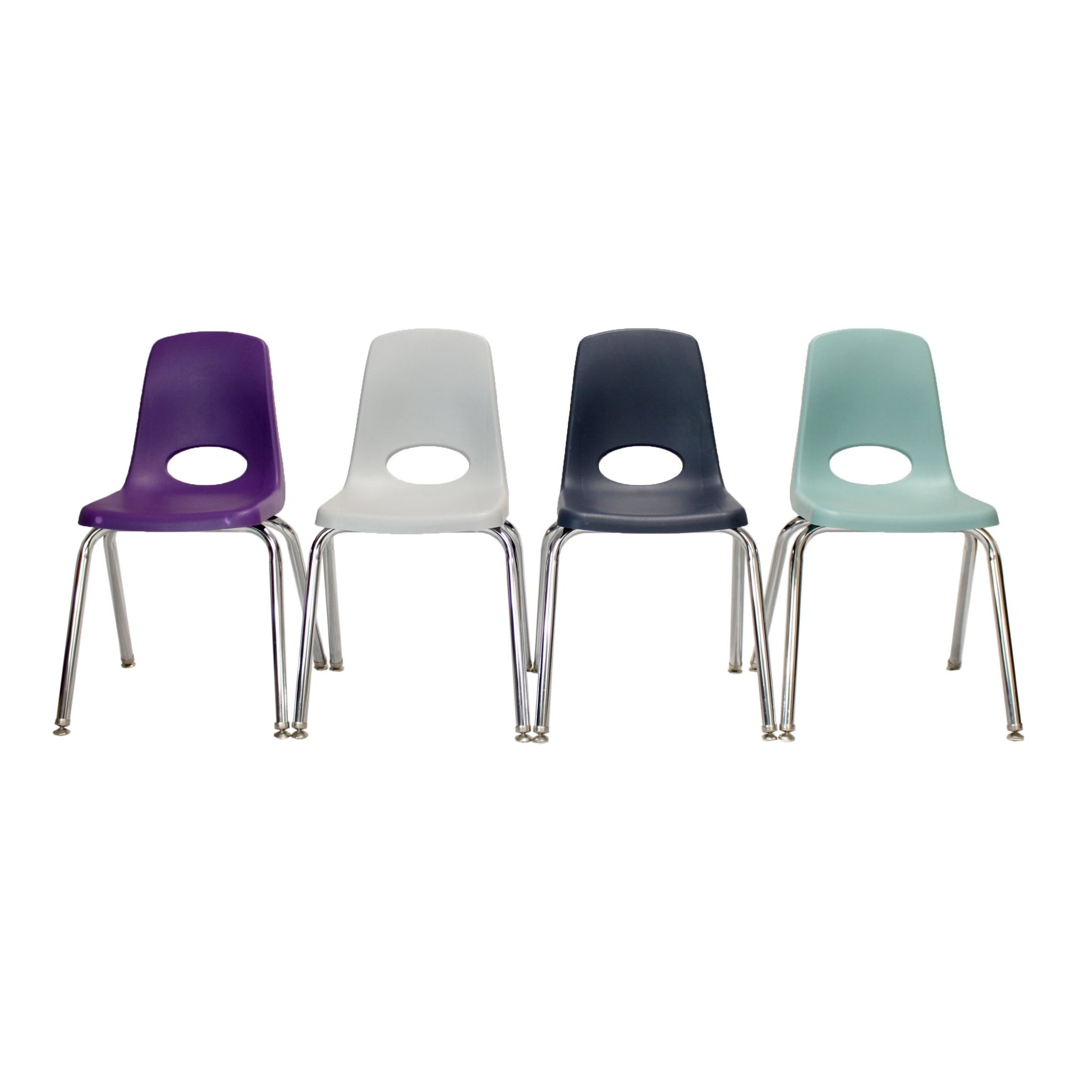 FDP Stackable School Chair with Swivel Glides - 16" Seat Height (FDP - 14008) - SchoolOutlet