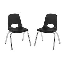 FDP Stackable School Chair with Swivel Glides - 12" Seat Height (FDP-14333)