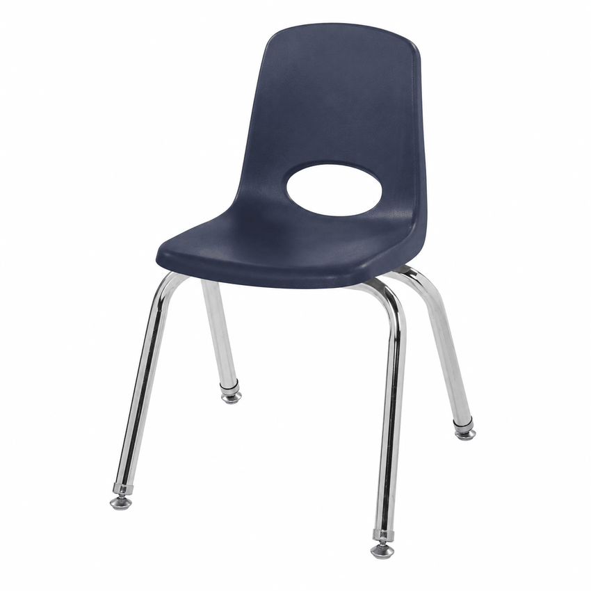 FDP Stackable School Chair with Swivel Glides - 12" Seat Height (FDP-14333) - SchoolOutlet