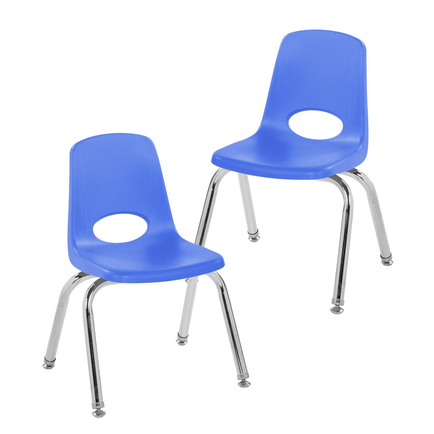 FDP Stackable School Chair with Swivel Glides - 12" Seat Height (FDP - 14333) - SchoolOutlet