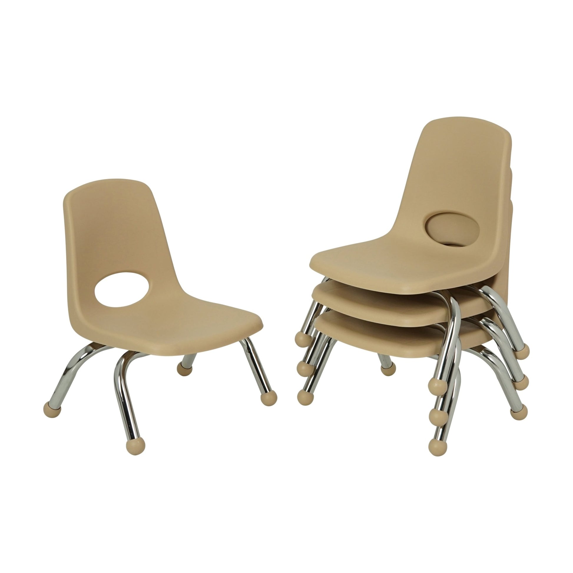 FDP Stackable School Chair with Ball Glides - 8" Seat Height (FDP - 14745) - SchoolOutlet
