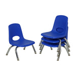 FDP Stackable School Chair with Swivel Glides - 8