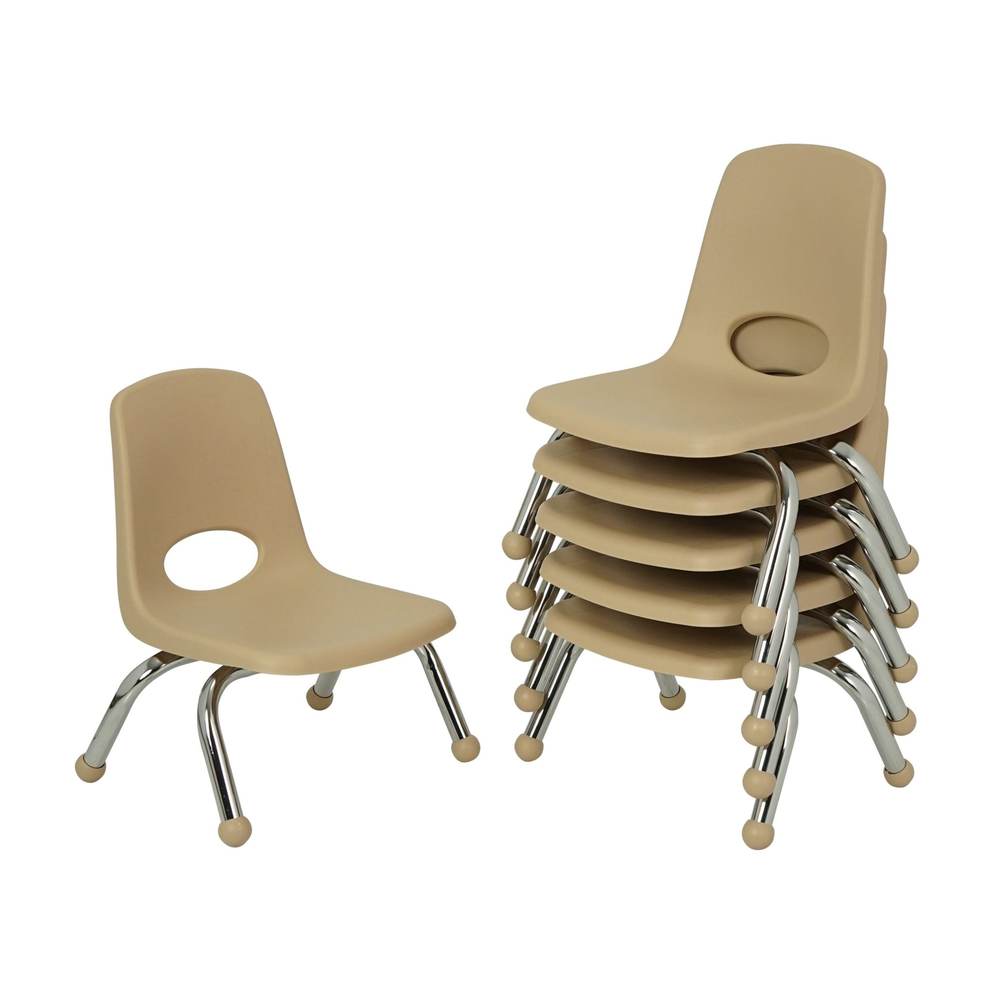 FDP Stackable School Chair with Ball Glides - 8" Seat Height (FDP - 14747) - SchoolOutlet