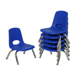 FDP Stackable School Chair with Swivel Glides - 8