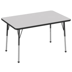 FDP 30" x 48" Rectangle Thermofused Activity Table with Adjustable Standard Ball Glide Legs (FDP-14781-XX)
