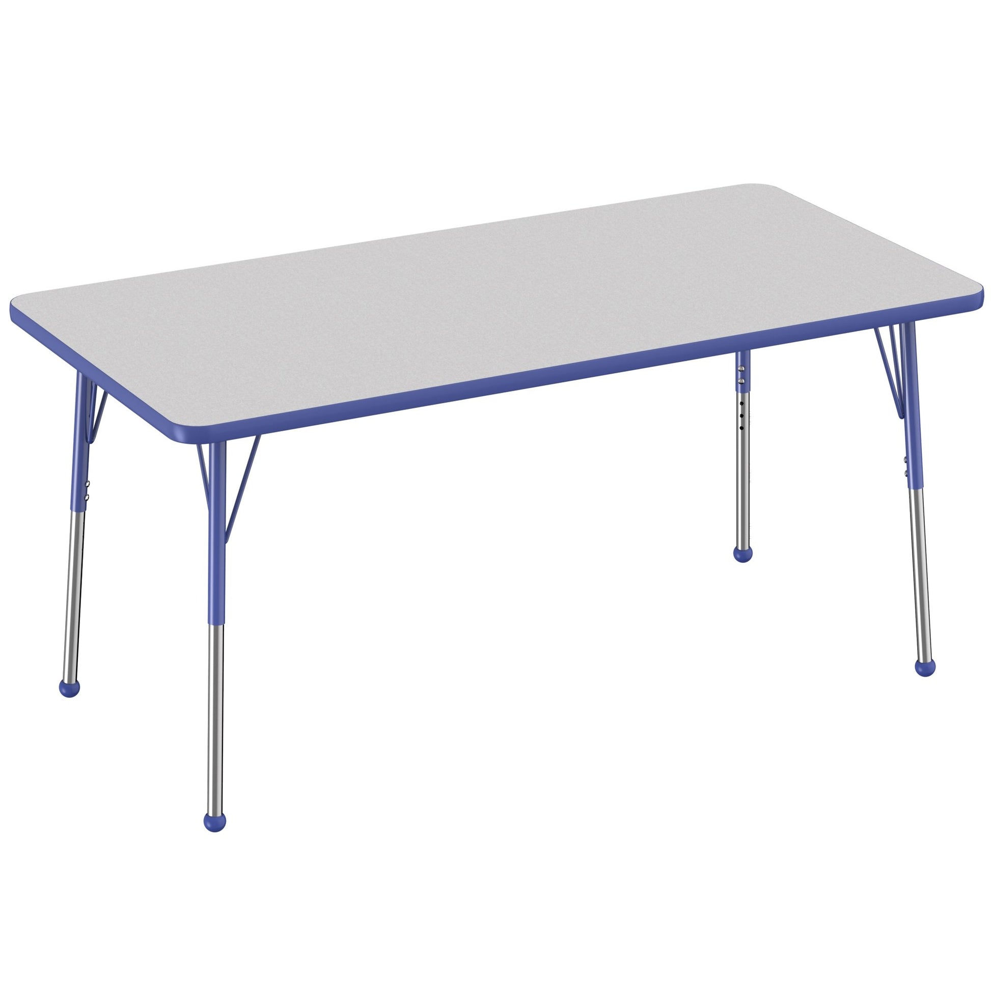 FDP 30" x 60" Rectangle Thermofused Activity Table with Adjustable Standard Ball Glide Legs (FDP - 14782 - XX) - SchoolOutlet