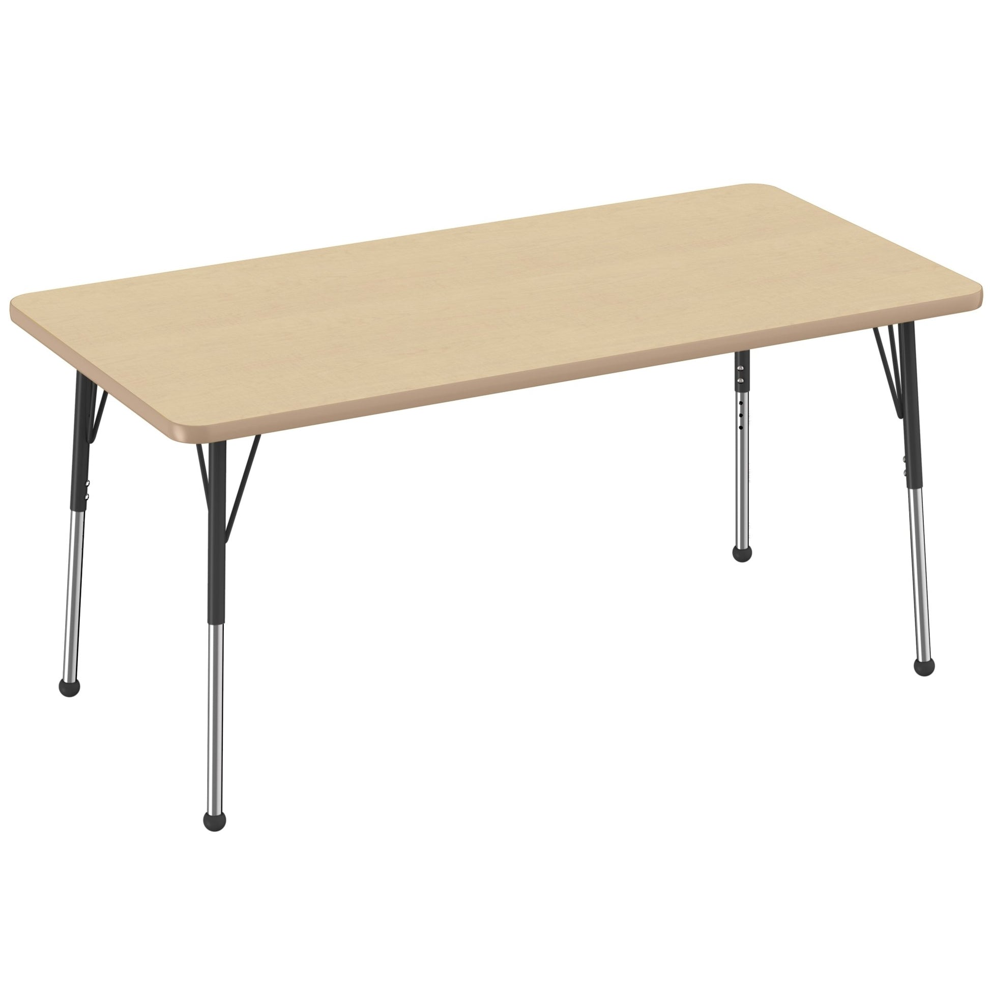 FDP 30" x 60" Rectangle Thermofused Activity Table with Adjustable Standard Ball Glide Legs (FDP - 14782 - XX) - SchoolOutlet