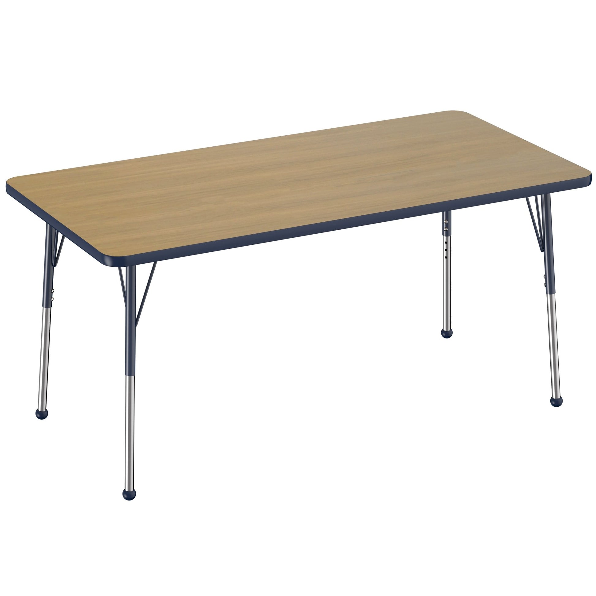 FDP 30" x 60" Rectangle Thermofused Activity Table with Adjustable Standard Ball Glide Legs (FDP - 14782 - XX) - SchoolOutlet