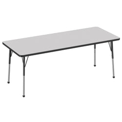 FDP 30" x 72" Rectangle Thermofused Activity Table with Adjustable Standard Ball Glide Legs (FDP-14783-XX)
