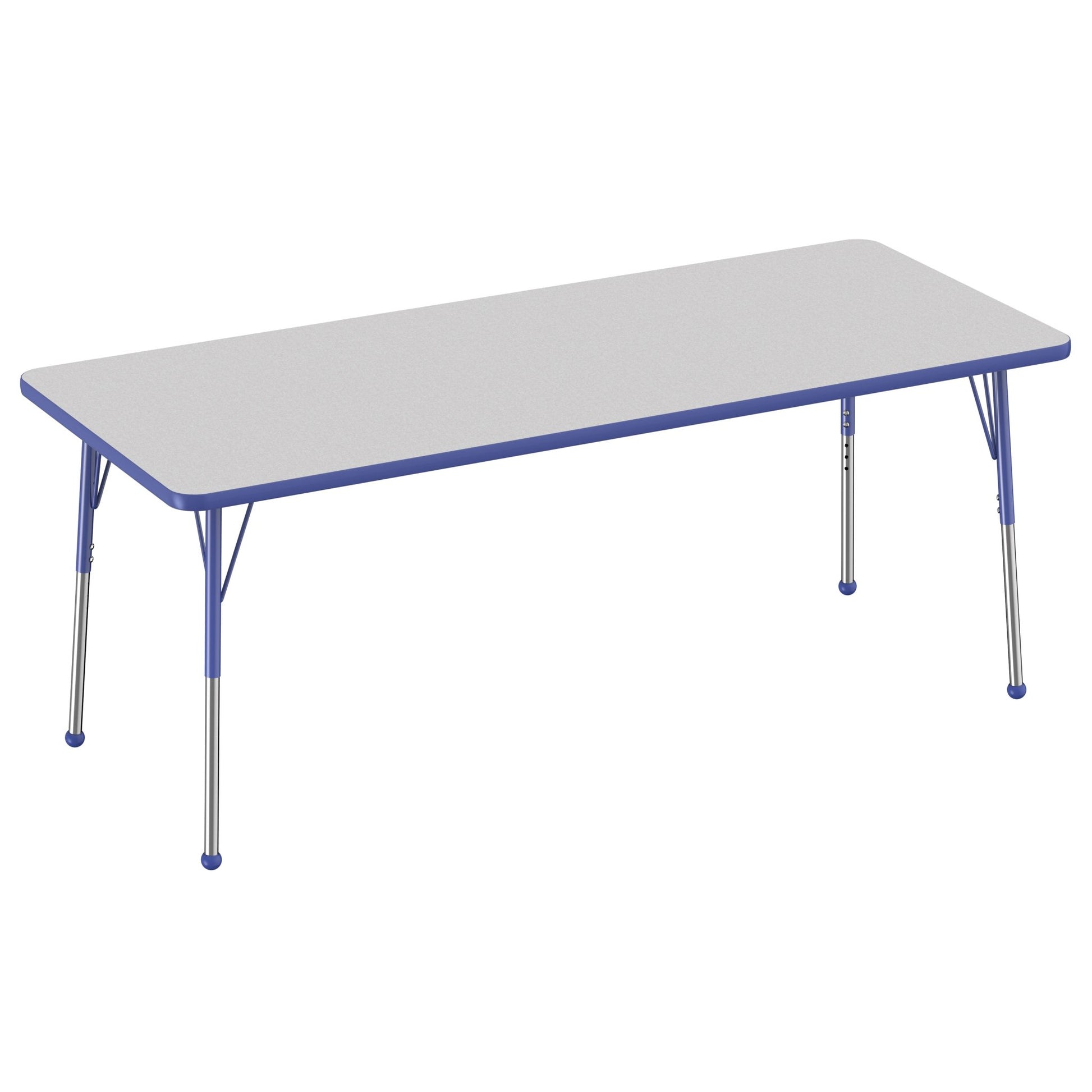 FDP 30" x 72" Rectangle Thermofused Activity Table with Adjustable Standard Ball Glide Legs (FDP - 14783 - XX) - SchoolOutlet