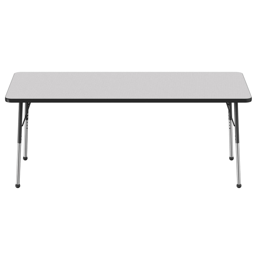 FDP 30" x 72" Rectangle Thermofused Activity Table with Adjustable Standard Ball Glide Legs (FDP - 14783 - XX) - SchoolOutlet