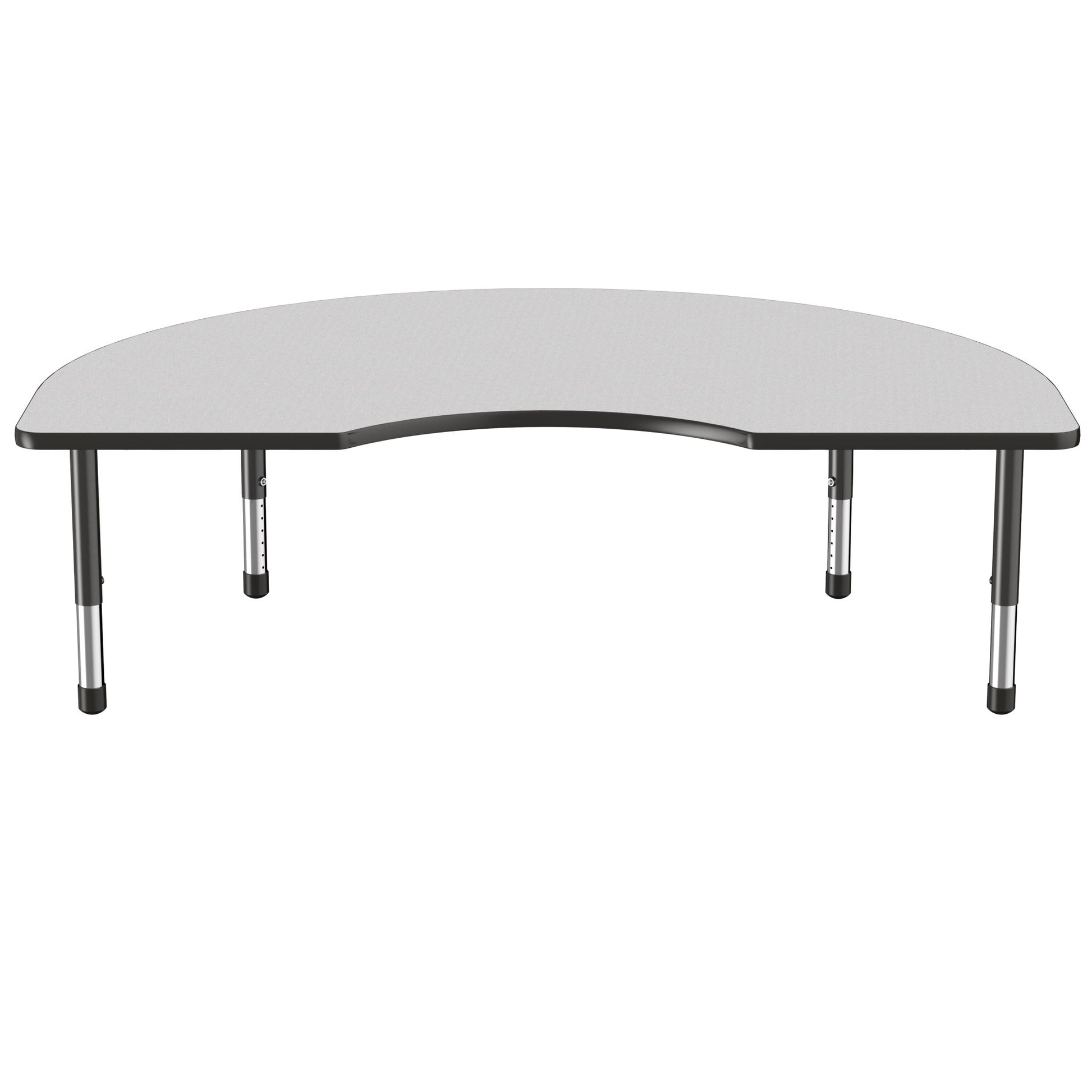 FDP 48" x 72" Kidney Thermofused Activity Table with Adjustable Chunky Legs (FDP - 14786 - XX) - SchoolOutlet