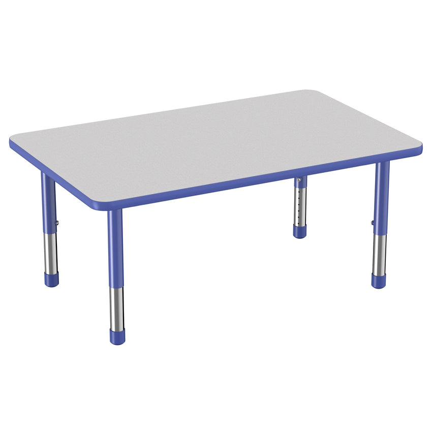 FDP 30" x 48" Rectangle Thermofused Activity Table with Adjustable Chunky Legs (FDP - 14789 - XX) - SchoolOutlet