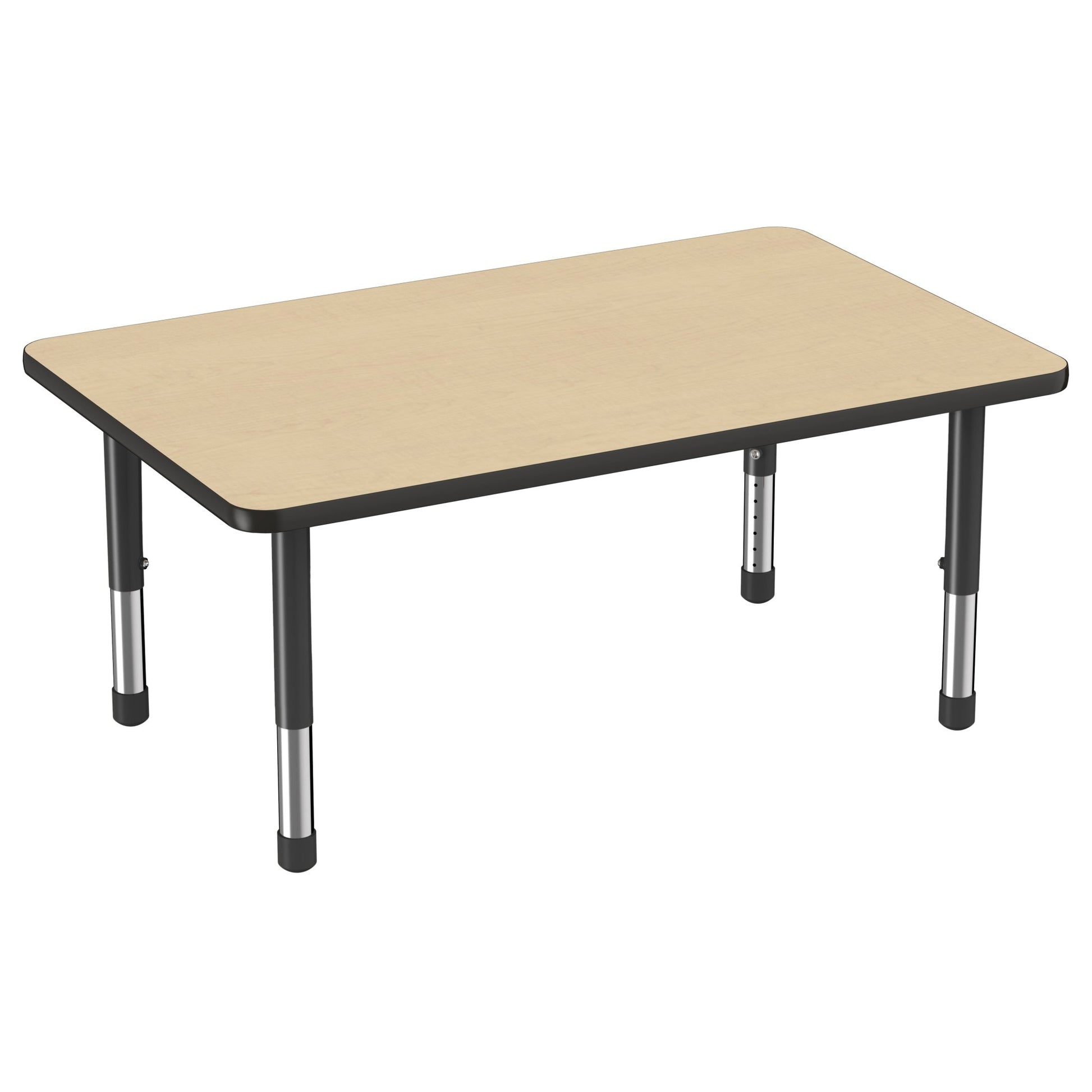 FDP 30" x 48" Rectangle Thermofused Activity Table with Adjustable Chunky Legs (FDP - 14789 - XX) - SchoolOutlet