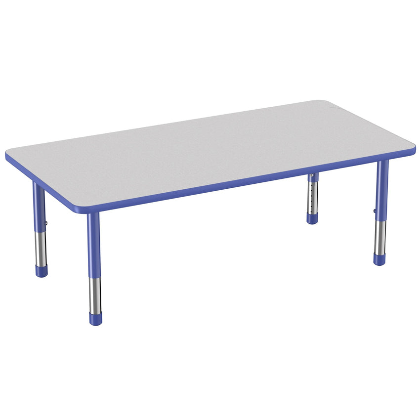 FDP 30" x 60" Rectangle Thermofused Activity Table with Adjustable Chunky Legs (FDP - 14790 - XX) - SchoolOutlet