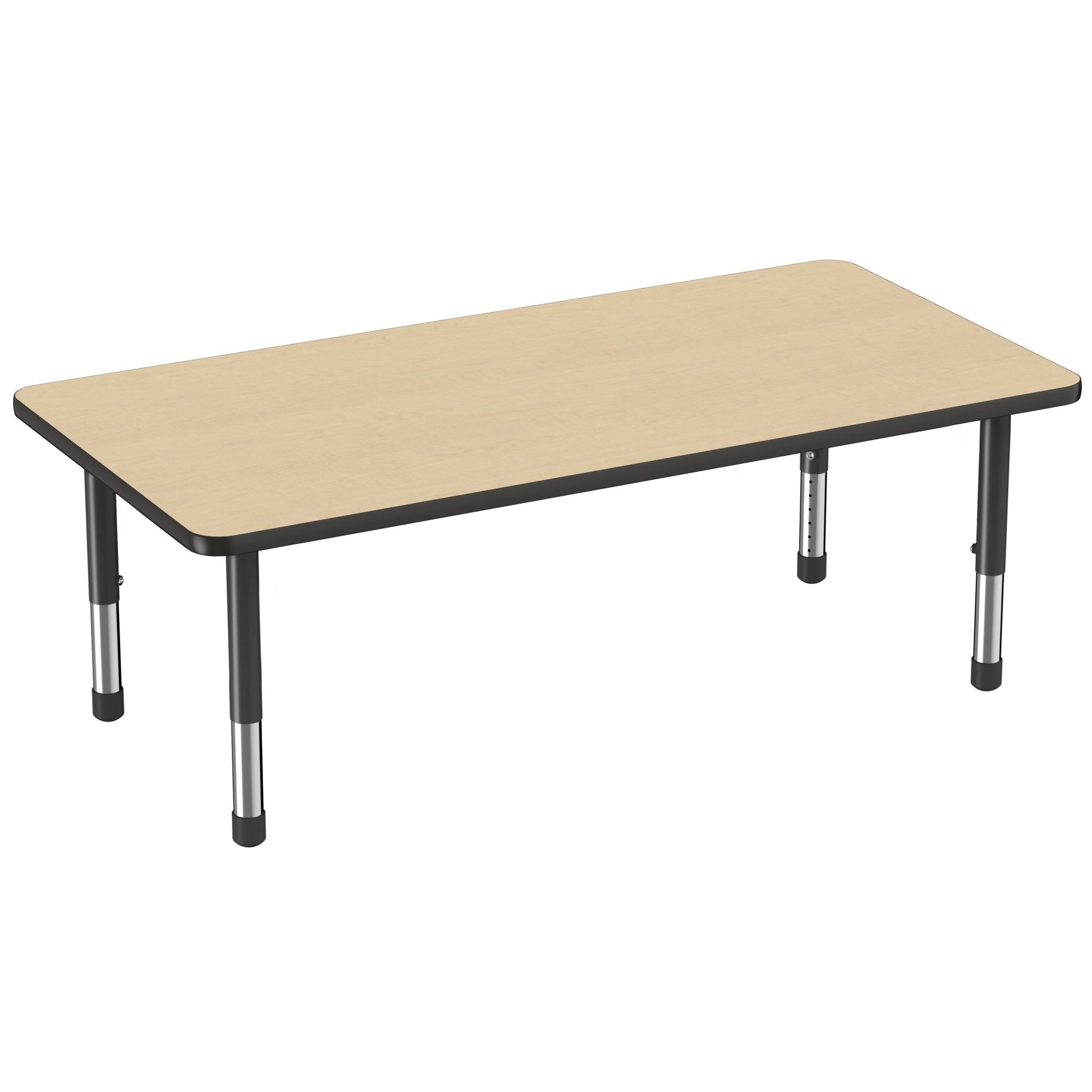 FDP 30" x 60" Rectangle Thermofused Activity Table with Adjustable Chunky Legs (FDP - 14790 - XX) - SchoolOutlet