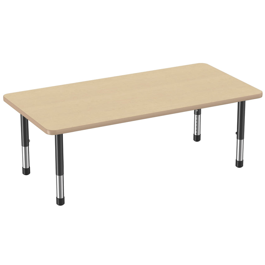 FDP 30" x 60" Rectangle Thermofused Activity Table with Adjustable Chunky Legs (FDP - 14790 - XX) - SchoolOutlet