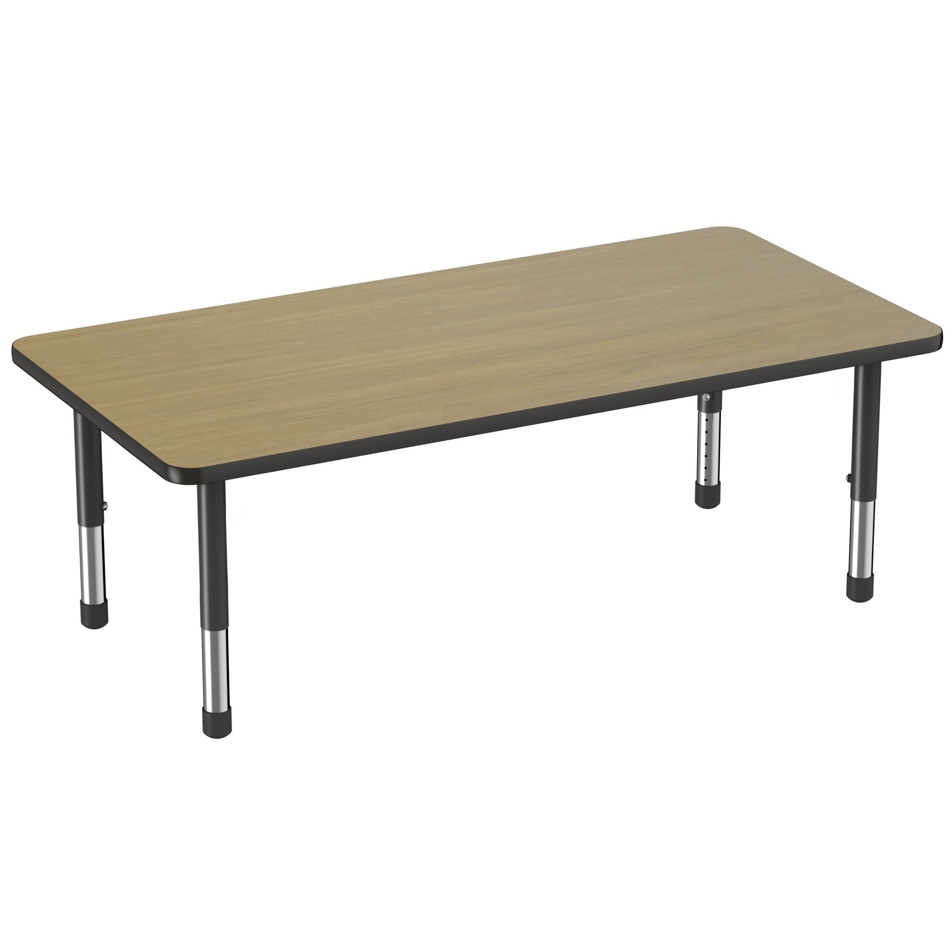 FDP 30" x 60" Rectangle Thermofused Activity Table with Adjustable Chunky Legs (FDP - 14790 - XX) - SchoolOutlet