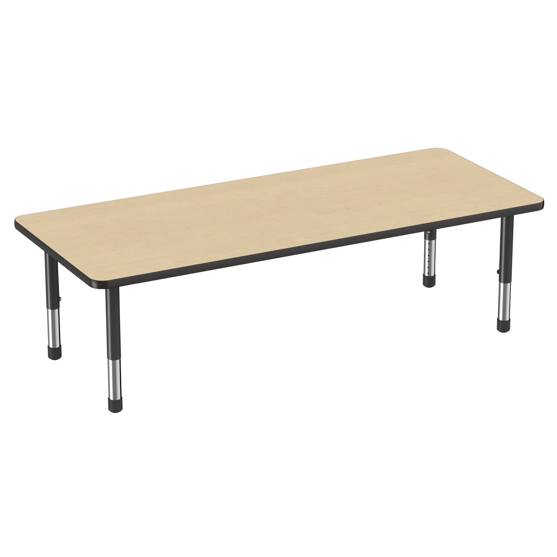 FDP 30" x 72" Rectangle Thermofused Activity Table with Adjustable Chunky Legs (FDP - 14791 - XX) - SchoolOutlet