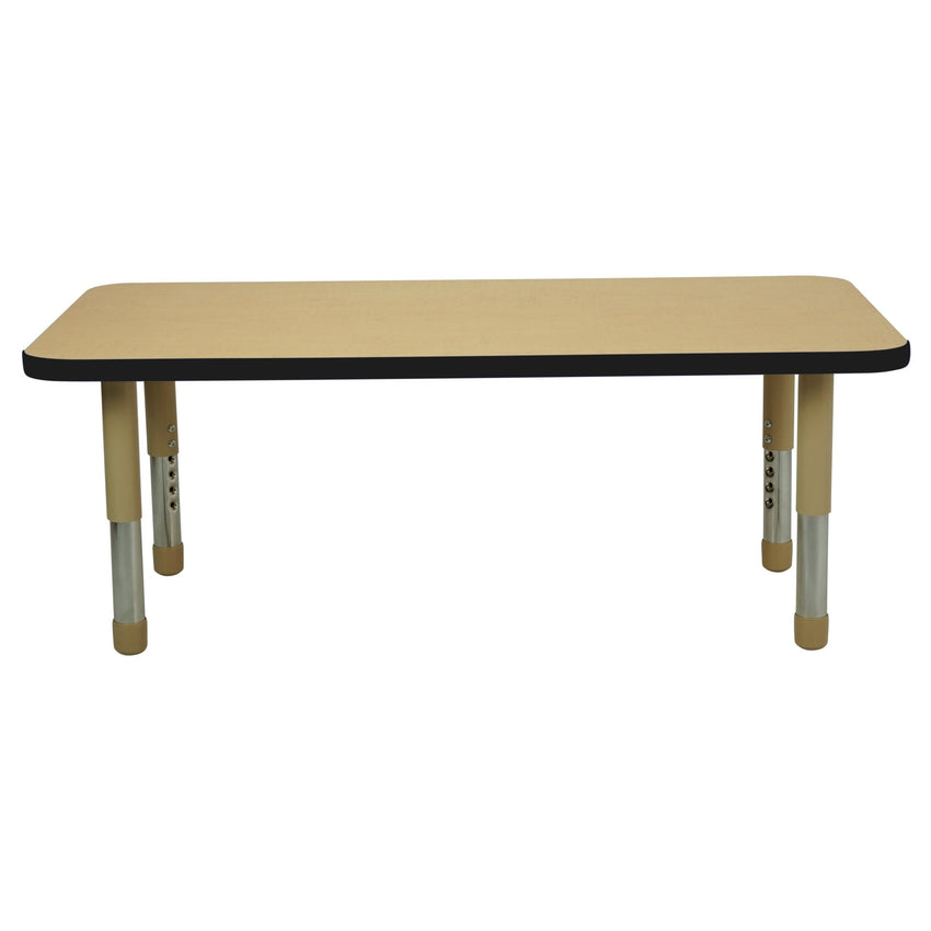 FDP 24" x 48" Rectangle T - Molding Activity Table with Adjustable Tiny Tot Legs (FDP - 14892 - XX) - SchoolOutlet