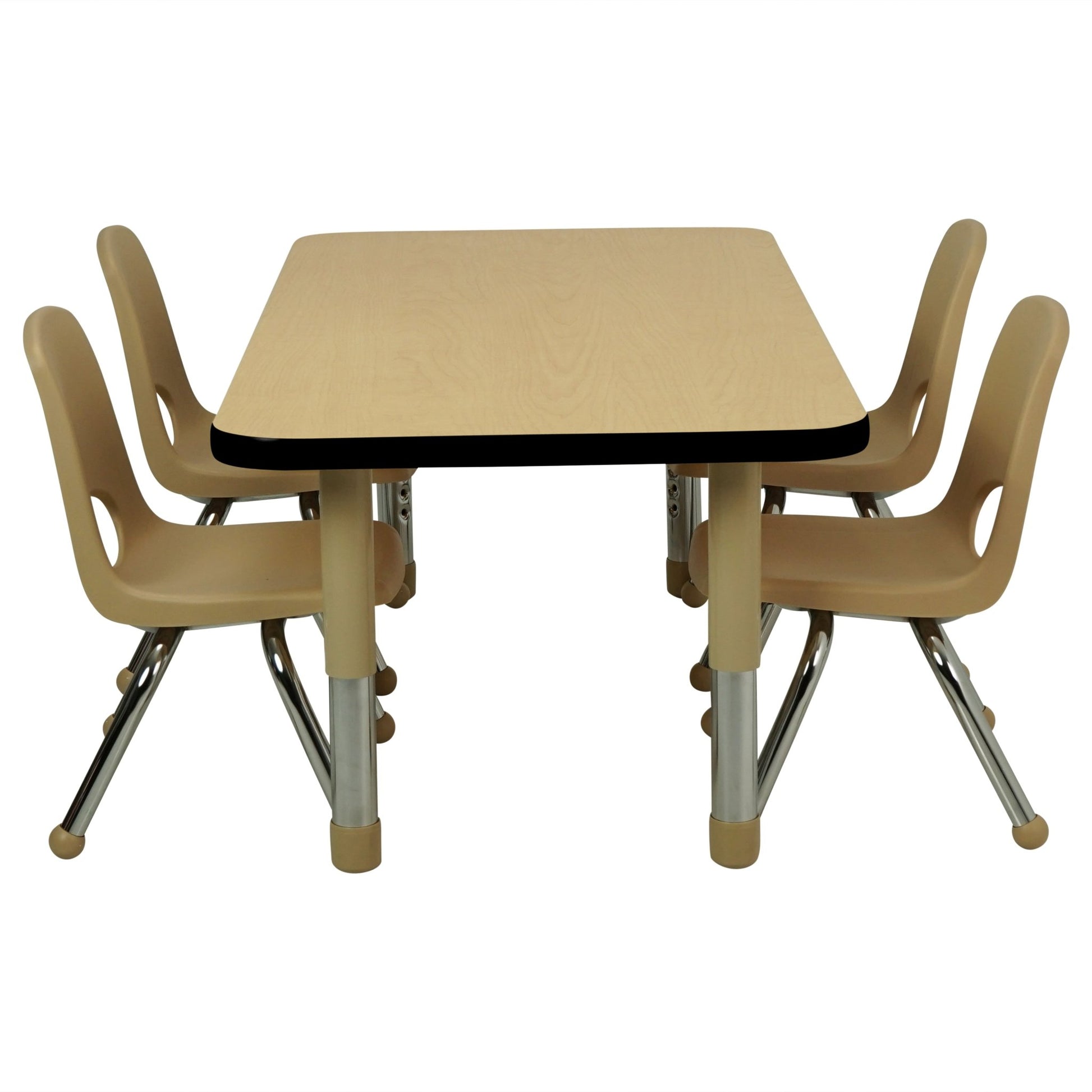 FDP 24" x 48" Rectangle T - Molding Activity Table with Adjustable Tiny Tot Legs (FDP - 14892 - XX) - SchoolOutlet
