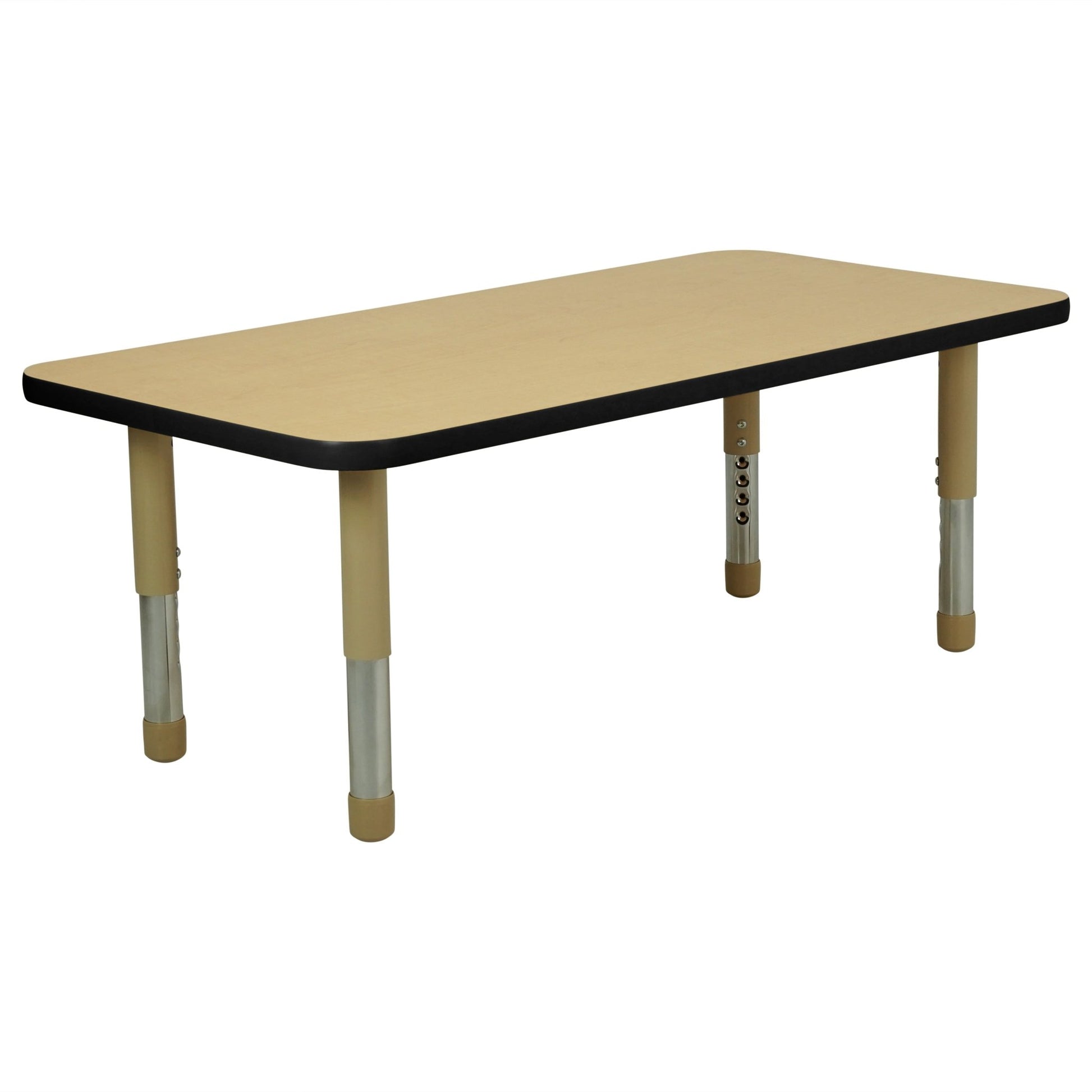 FDP 24" x 48" Rectangle T - Molding Activity Table with Adjustable Tiny Tot Legs (FDP - 14892 - XX) - SchoolOutlet