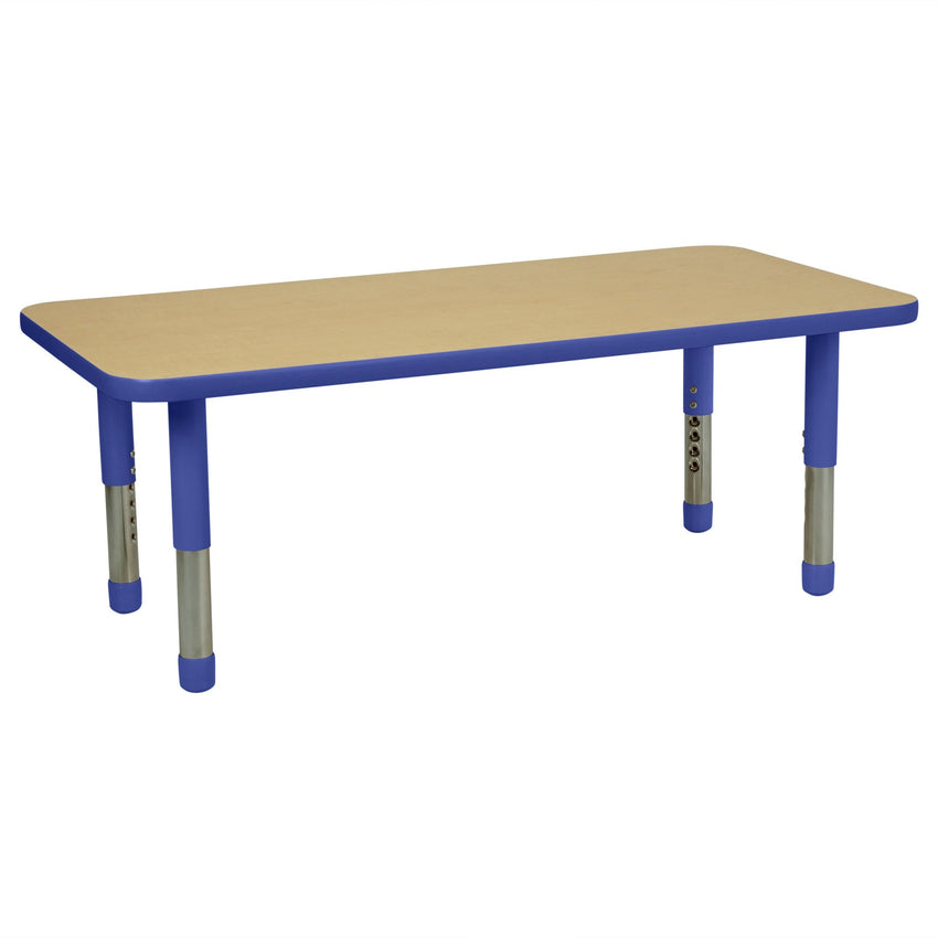 FDP 24" x 48" Rectangle T - Molding Activity Table with Adjustable Tiny Tot Legs (FDP - 14892 - XX) - SchoolOutlet