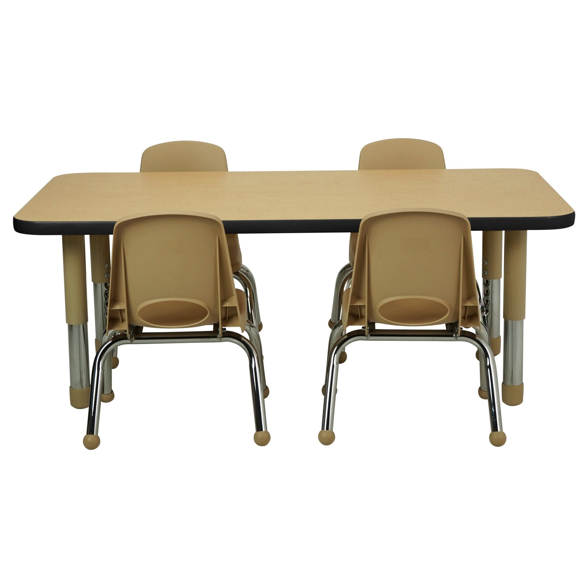 FDP 24" x 48" Rectangle T - Molding Activity Table with Adjustable Tiny Tot Legs (FDP - 14892 - XX) - SchoolOutlet