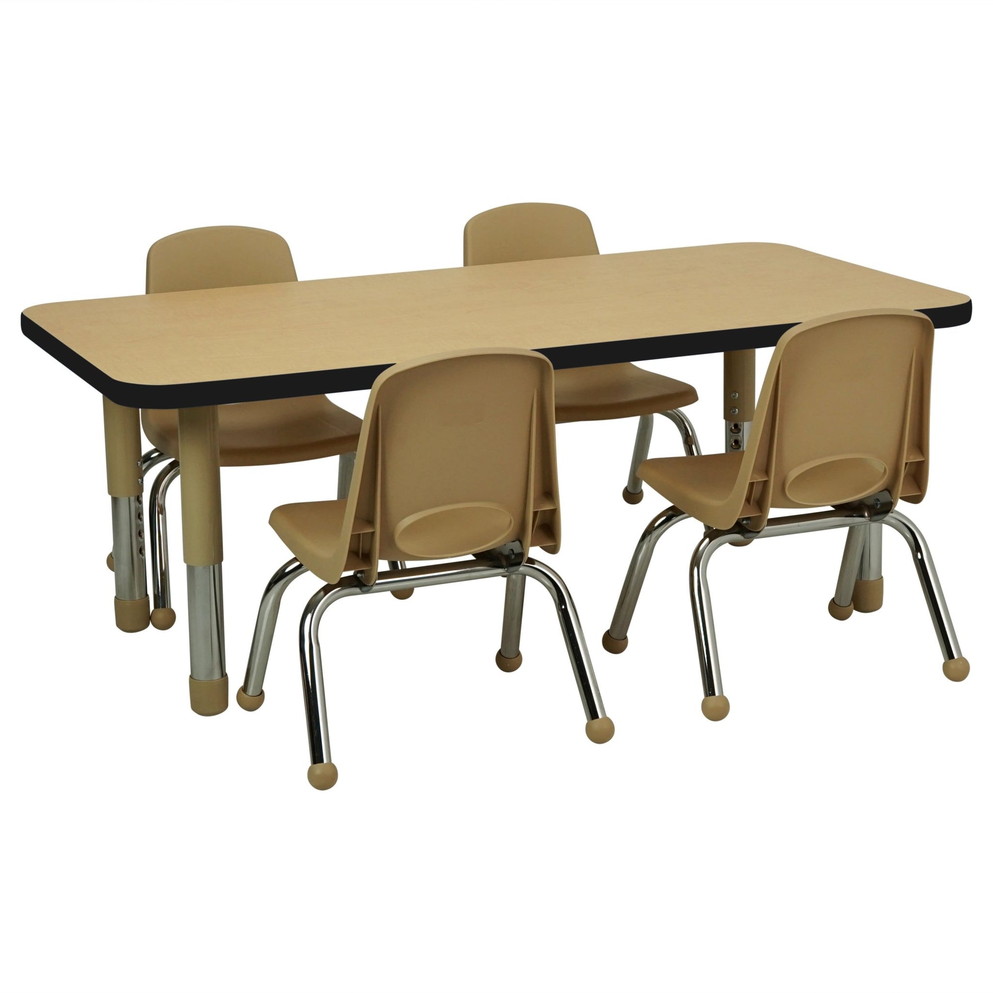 FDP 24" x 48" Rectangle T - Molding Activity Table with Adjustable Tiny Tot Legs (FDP - 14892 - XX) - SchoolOutlet