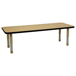 FDP 24" x 60" Rectangle T-Molding Activity Table with Adjustable Tiny Tot Legs (FDP-14893-XX)