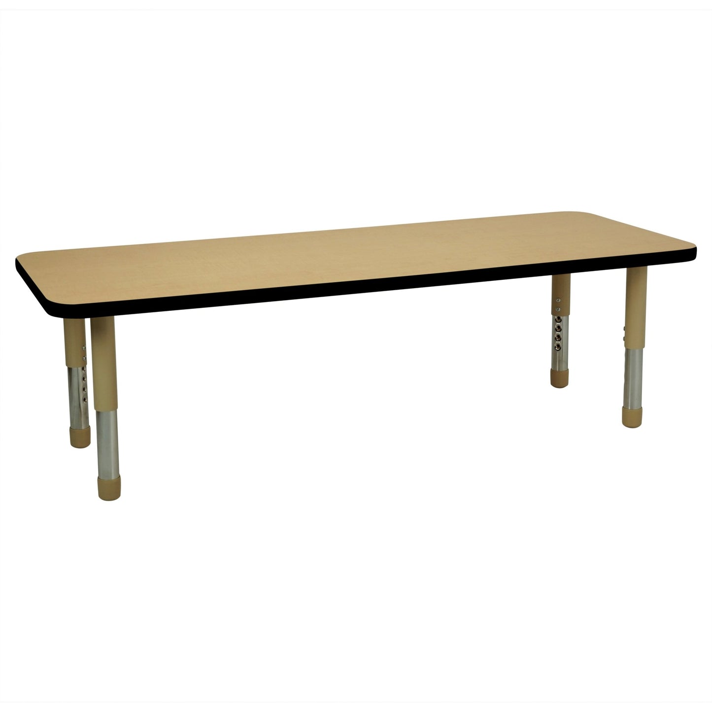 FDP 24" x 60" Rectangle T - Molding Activity Table with Adjustable Tiny Tot Legs (FDP - 14893 - XX) - SchoolOutlet