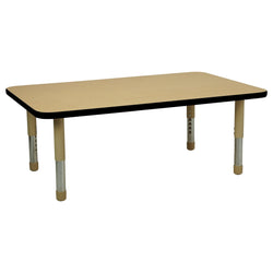 FDP 30" x 48" Rectangle T-Molding Activity Table with Adjustable Tiny Tot Legs (FDP-14894-XX)