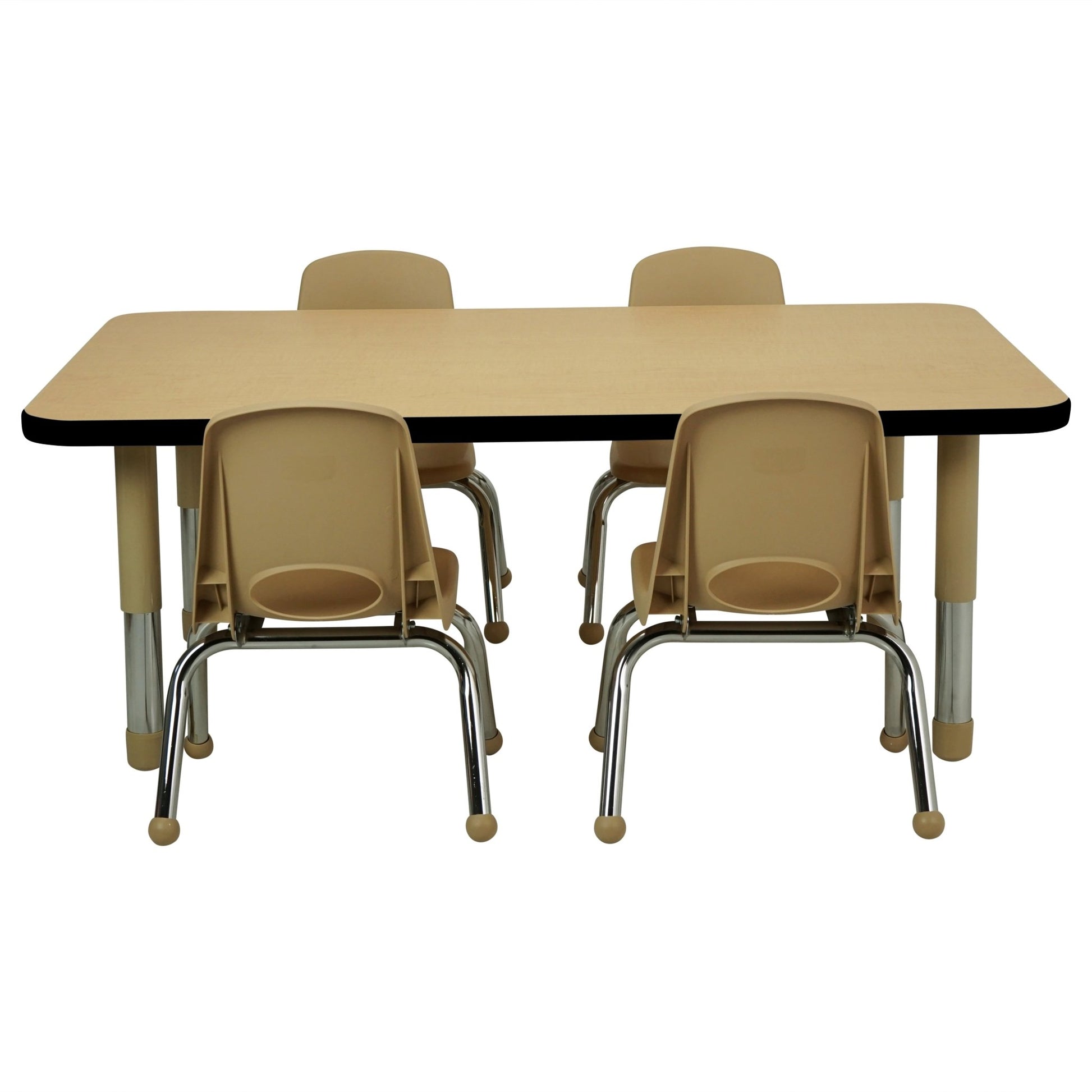FDP 30" x 48" Rectangle T - Molding Activity Table with Adjustable Tiny Tot Legs (FDP - 14894 - XX) - SchoolOutlet