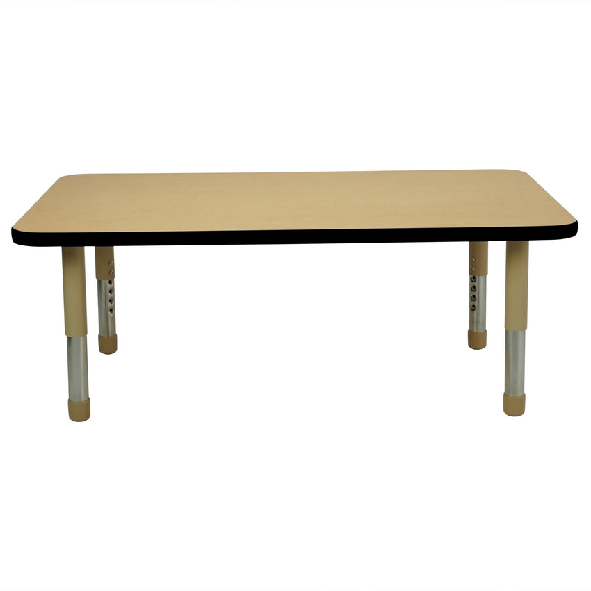 FDP 30" x 48" Rectangle T - Molding Activity Table with Adjustable Tiny Tot Legs (FDP - 14894 - XX) - SchoolOutlet
