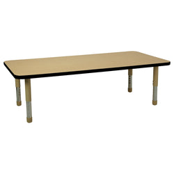 FDP 30" x 60" Rectangle T-Molding Activity Table with Adjustable Tiny Tot Legs (FDP-14895-XX)