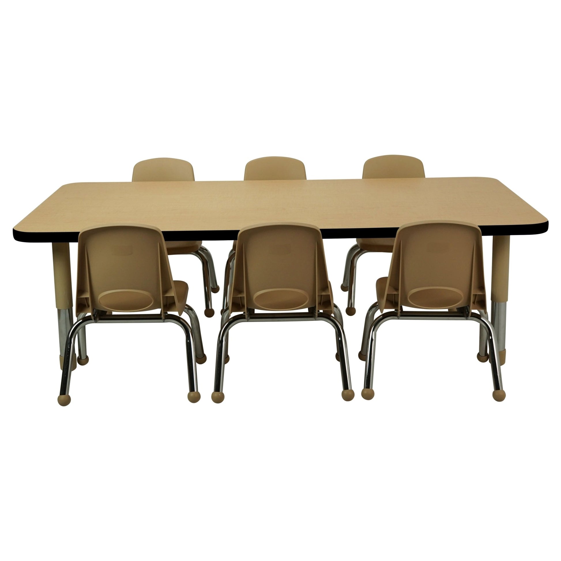 FDP 30" x 60" Rectangle T - Molding Activity Table with Adjustable Tiny Tot Legs (FDP - 14895 - XX) - SchoolOutlet